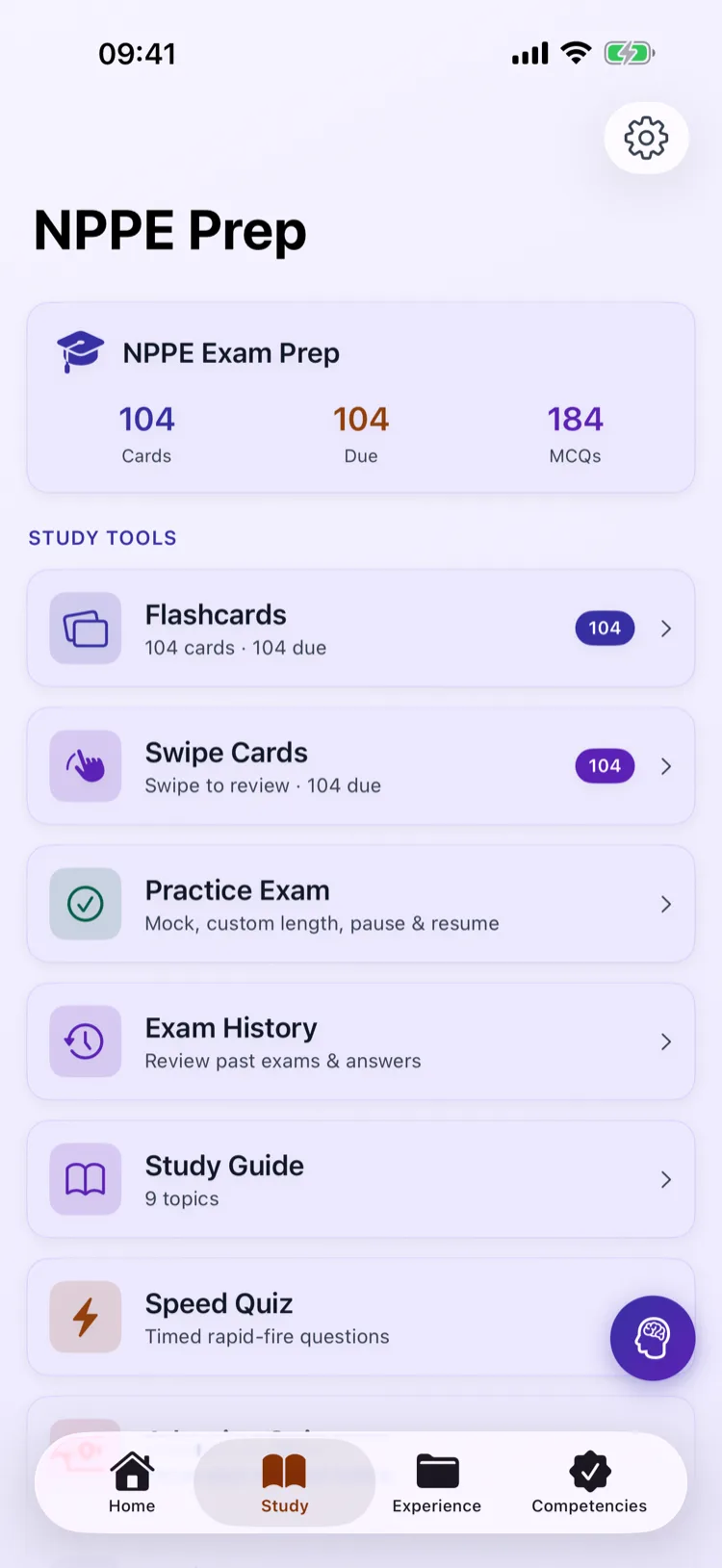 NPPE exam prep on squared.engineering: practice questions, flashcards, and timed exams